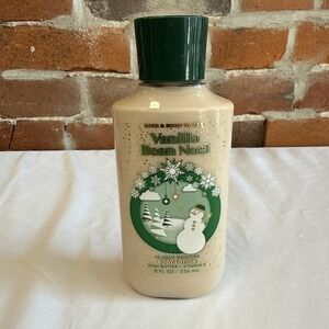 NEW BATH & BODY WORKS VANILLA BEAN NOEL 24 Hour Moisture BODY LOTION 8 Fl Oz
